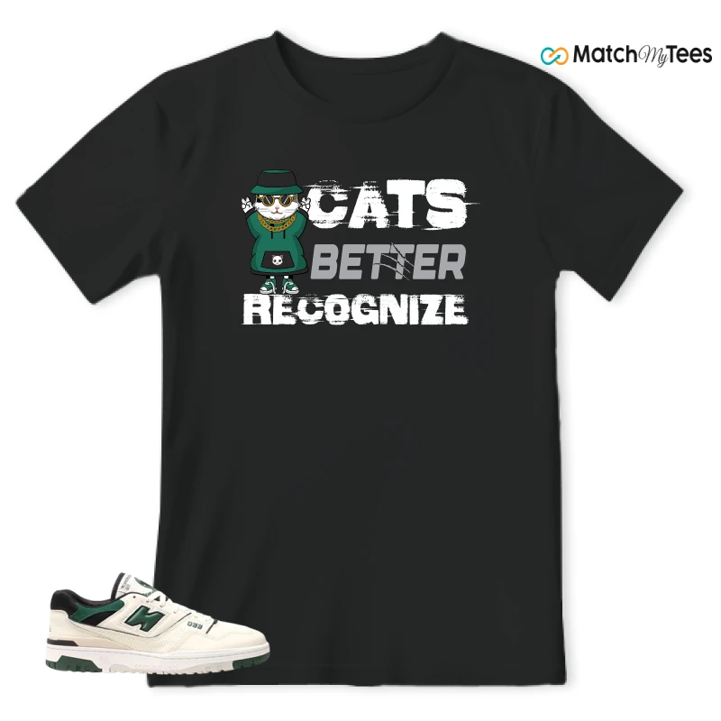 NEW BALANCE 550 SEA SALT PINE GREEN SNEAKER Matching Tees t-shirt
