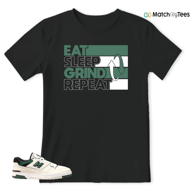 NEW BALANCE 550 SEA SALT PINE GREEN SNEAKER Matching Tees t-shirt