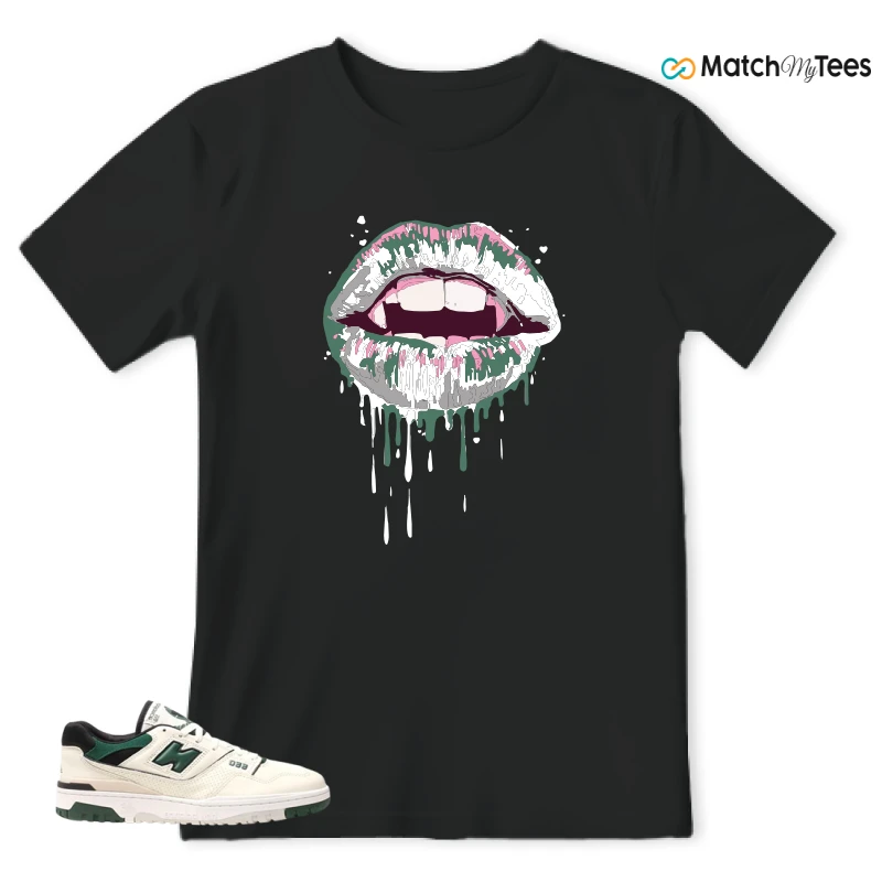 NEW BALANCE 550 SEA SALT PINE GREEN SNEAKER Matching Tees t-shirt
