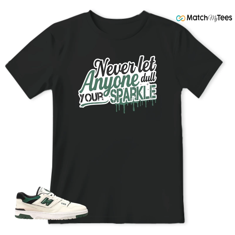 NEW BALANCE 550 SEA SALT PINE GREEN SNEAKER Matching Tees t-shirt