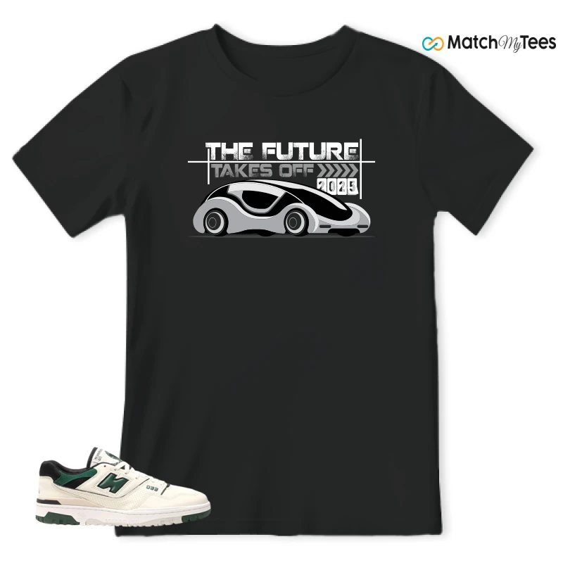 NEW BALANCE 550 SEA SALT PINE GREEN SNEAKER Matching Tees t-shirt