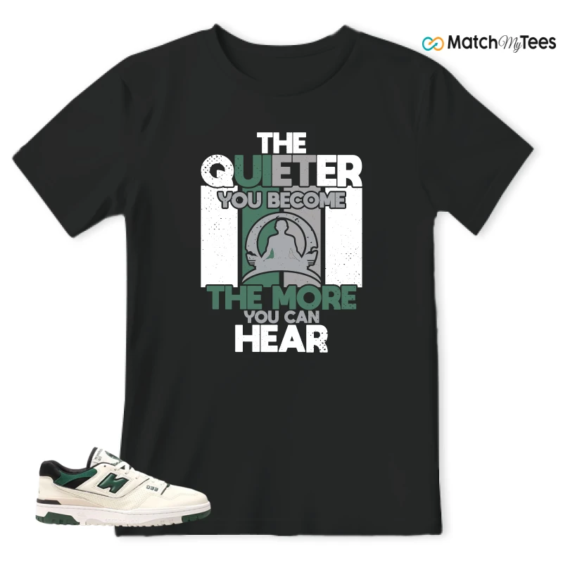 NEW BALANCE 550 SEA SALT PINE GREEN SNEAKER Matching Tees t-shirt