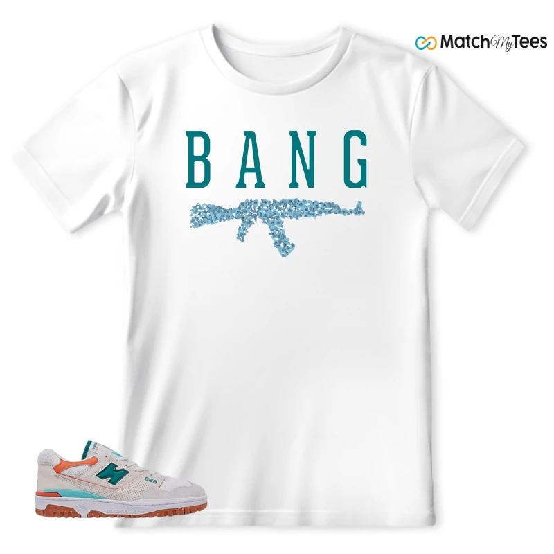 NEW BALANCE 550 SEA SALT VERDIGRIS (WOMEN'S) SNEAKER Matching Tees t-shirt