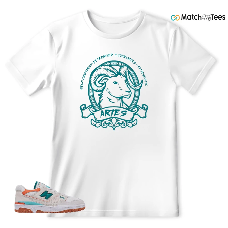 NEW BALANCE 550 SEA SALT VERDIGRIS (WOMEN'S) SNEAKER Matching Tees t-shirt