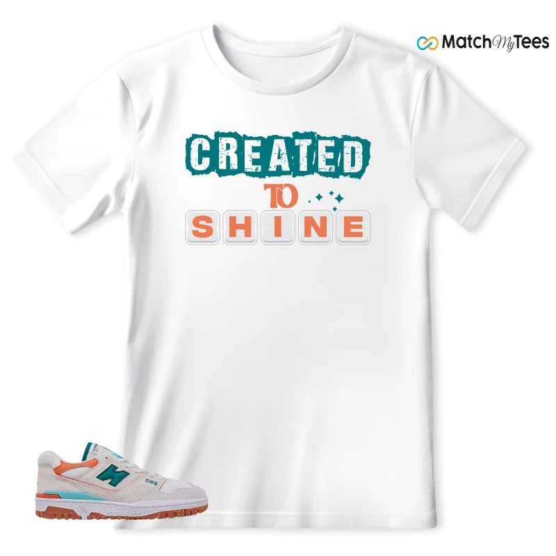 NEW BALANCE 550 SEA SALT VERDIGRIS (WOMEN'S) SNEAKER Matching Tees t-shirt