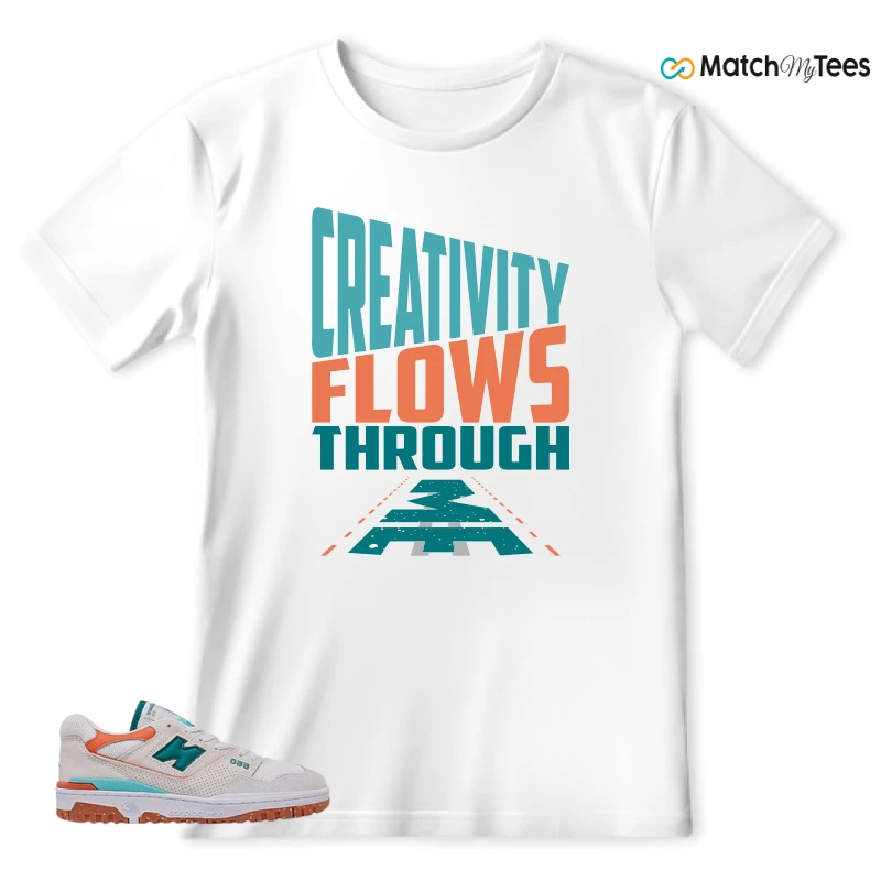NEW BALANCE 550 SEA SALT VERDIGRIS (WOMEN'S) SNEAKER Matching Tees t-shirt