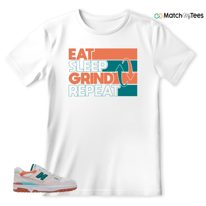 NEW BALANCE 550 SEA SALT VERDIGRIS (WOMEN'S) SNEAKER Matching Tees t-shirt