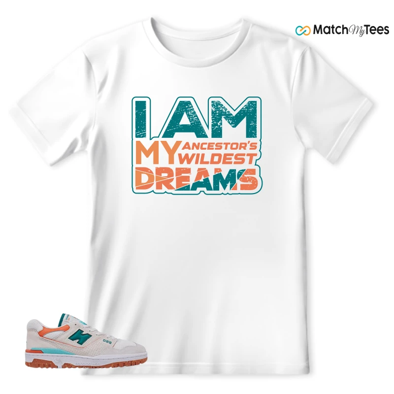 NEW BALANCE 550 SEA SALT VERDIGRIS (WOMEN'S) SNEAKER Matching Tees t-shirt