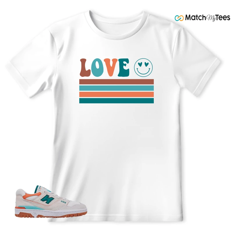 NEW BALANCE 550 SEA SALT VERDIGRIS (WOMEN'S) SNEAKER Matching Tees t-shirt