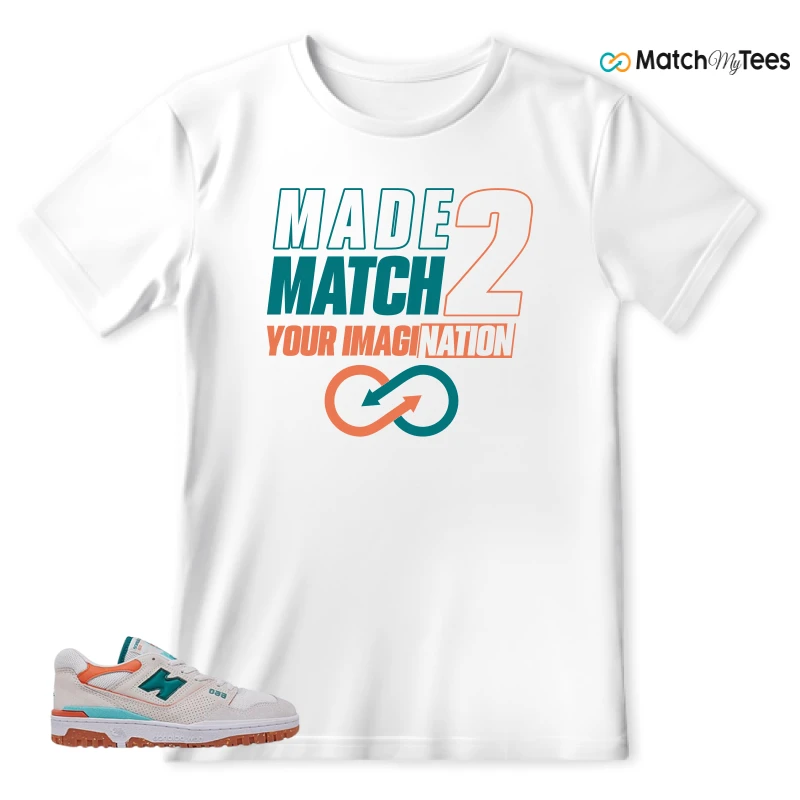 NEW BALANCE 550 SEA SALT VERDIGRIS (WOMEN'S) SNEAKER Matching Tees t-shirt