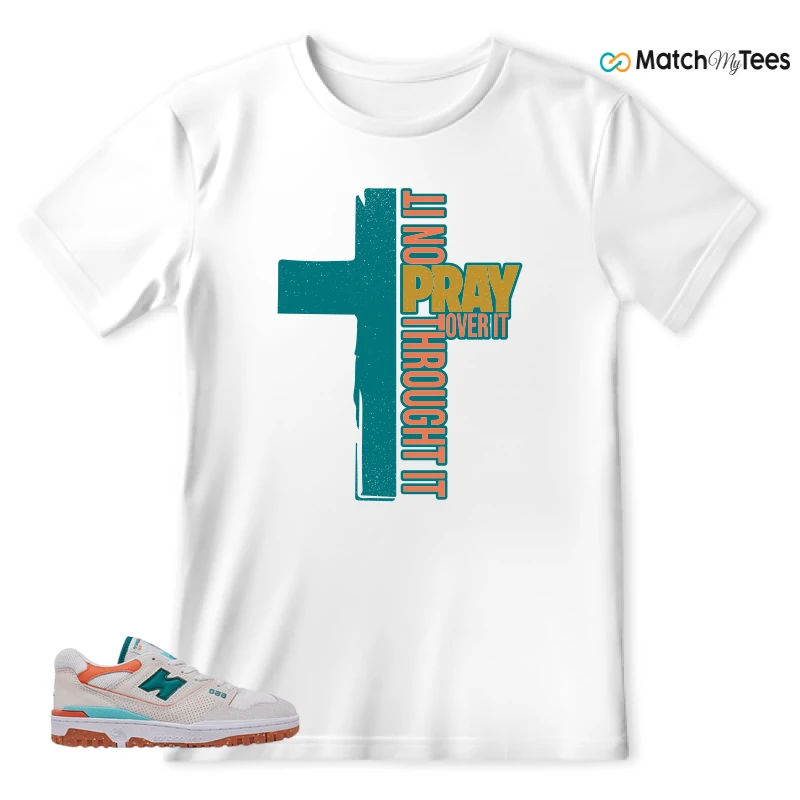 NEW BALANCE 550 SEA SALT VERDIGRIS (WOMEN'S) SNEAKER Matching Tees t-shirt