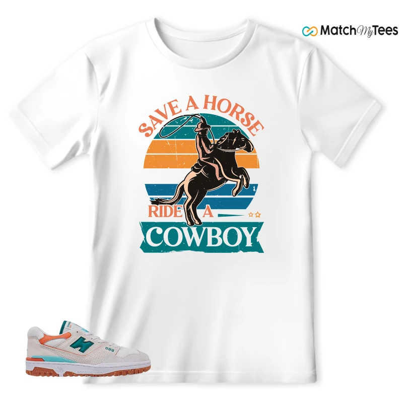 NEW BALANCE 550 SEA SALT VERDIGRIS (WOMEN'S) SNEAKER Matching Tees t-shirt