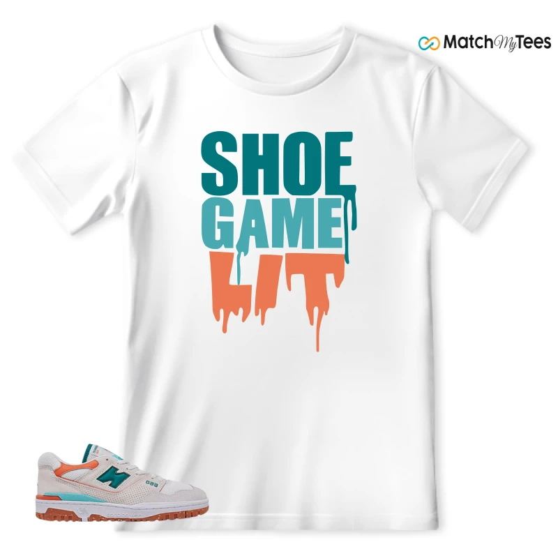 NEW BALANCE 550 SEA SALT VERDIGRIS (WOMEN'S) SNEAKER Matching Tees T-shirt for Men