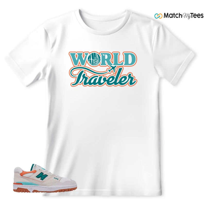 NEW BALANCE 550 SEA SALT VERDIGRIS (WOMEN'S) SNEAKER Matching Tees t-shirt