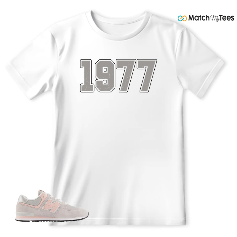 NEW BALANCE 574 CORE RAIN CLOUD PINK HAZE SNEAKER Matching Tees T-shirt for Men