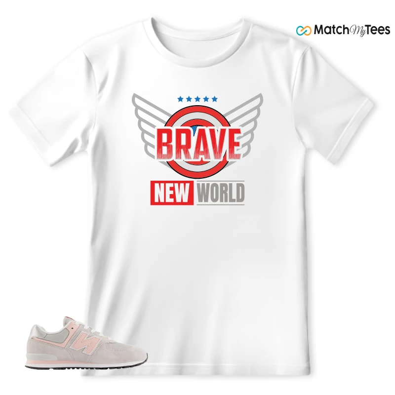 NEW BALANCE 574 CORE RAIN CLOUD PINK HAZE SNEAKER Matching Tees t-shirt