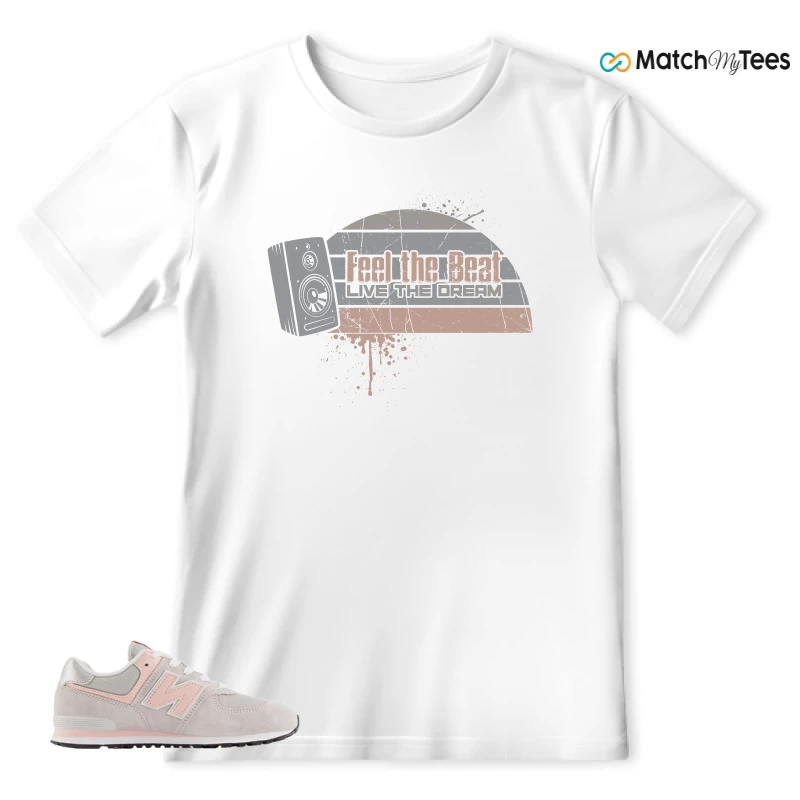 NEW BALANCE 574 CORE RAIN CLOUD PINK HAZE SNEAKER Matching Tees t-shirt