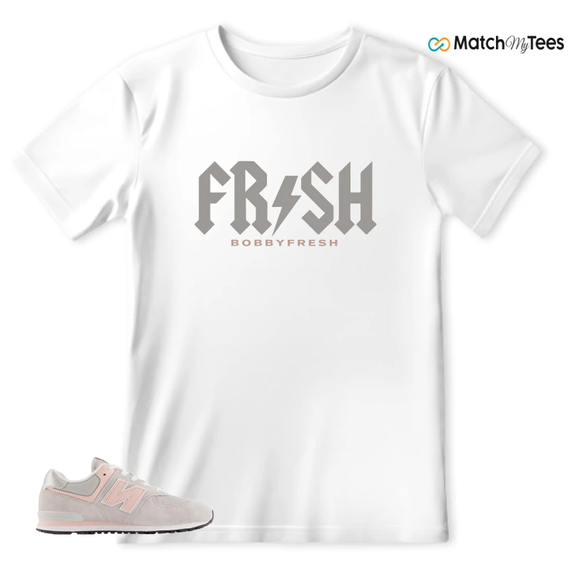 NEW BALANCE 574 CORE RAIN CLOUD PINK HAZE SNEAKER Matching Tees T-shirt for Men