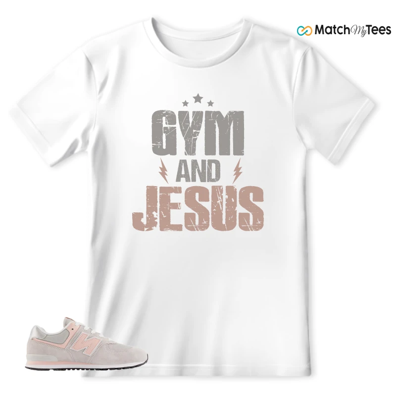 NEW BALANCE 574 CORE RAIN CLOUD PINK HAZE SNEAKER Matching Tees t-shirt