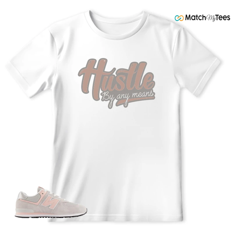 NEW BALANCE 574 CORE RAIN CLOUD PINK HAZE SNEAKER Matching Tees t-shirt