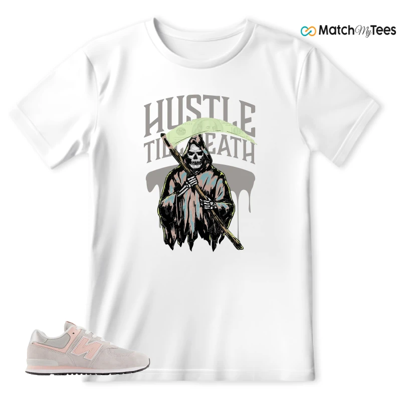 NEW BALANCE 574 CORE RAIN CLOUD PINK HAZE SNEAKER Matching Tees t-shirt