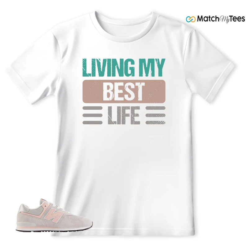 NEW BALANCE 574 CORE RAIN CLOUD PINK HAZE SNEAKER Matching Tees t-shirt