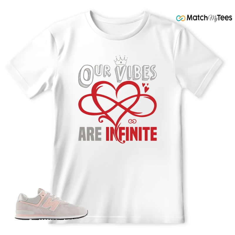 NEW BALANCE 574 CORE RAIN CLOUD PINK HAZE SNEAKER Matching Tees t-shirt