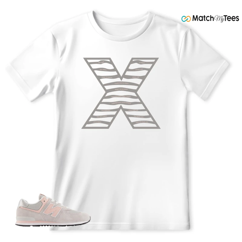 NEW BALANCE 574 CORE RAIN CLOUD PINK HAZE SNEAKER Matching Tees t-shirt