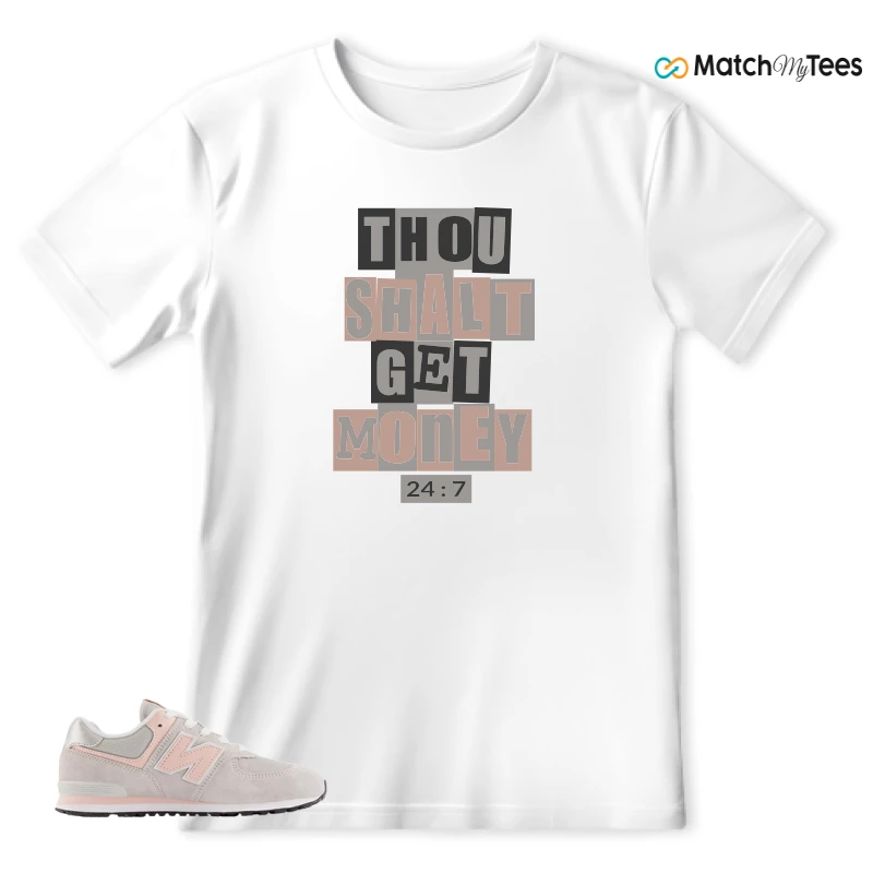NEW BALANCE 574 CORE RAIN CLOUD PINK HAZE SNEAKER Matching Tees t-shirt
