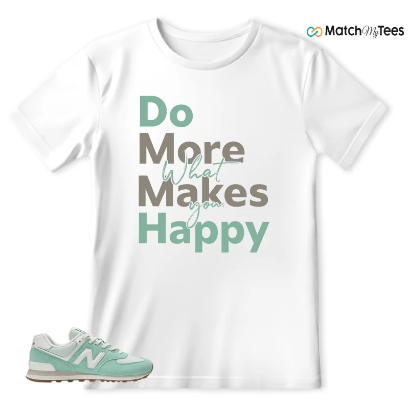 NEW BALANCE 574 MINT WHITE SNEAKER Matching Tees t-shirt