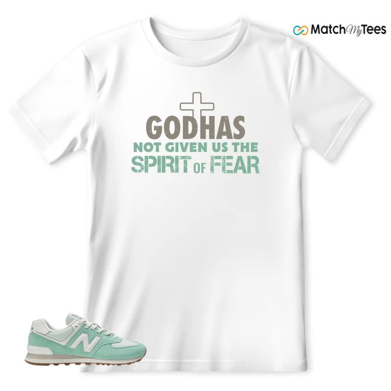 NEW BALANCE 574 MINT WHITE SNEAKER Matching Tees t-shirt