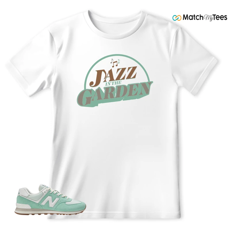 NEW BALANCE 574 MINT WHITE SNEAKER Matching Tees t-shirt