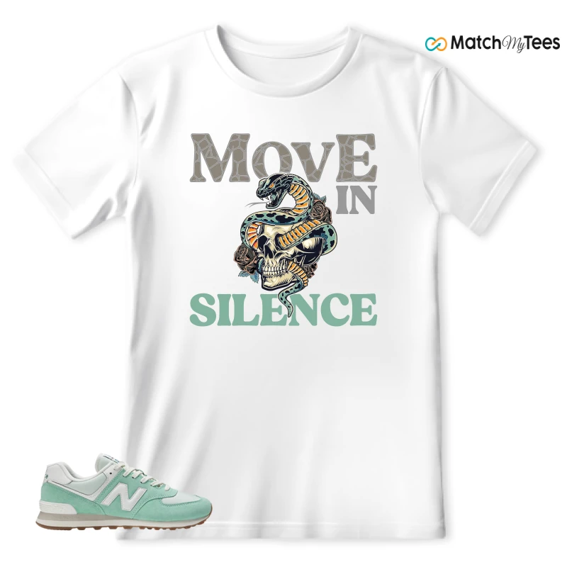 NEW BALANCE 574 MINT WHITE SNEAKER Matching Tees t-shirt