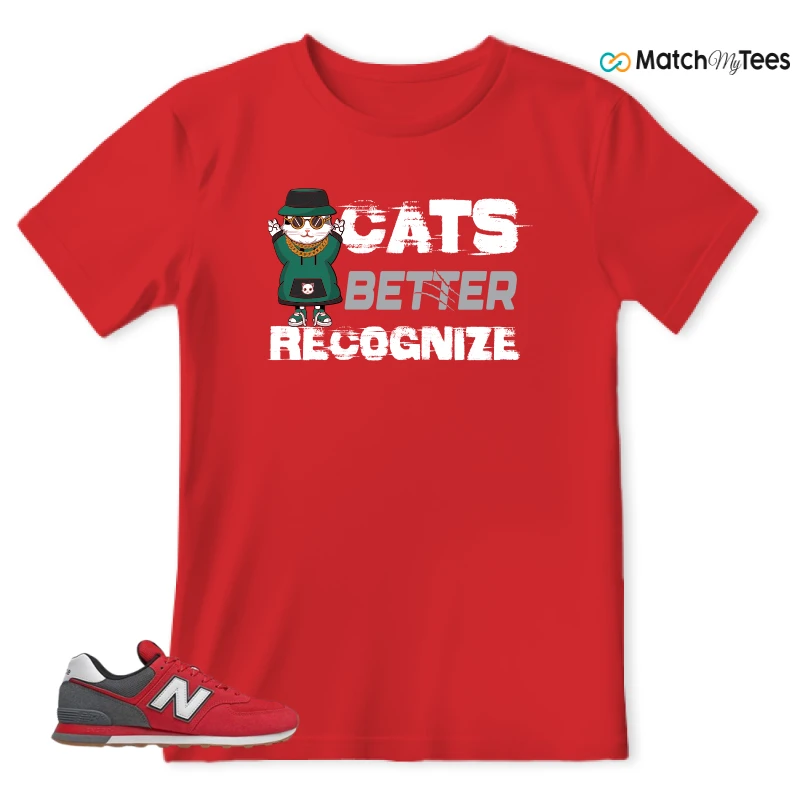 NEW BALANCE 574 RED LEAD SNEAKER Matching Tees t-shirt