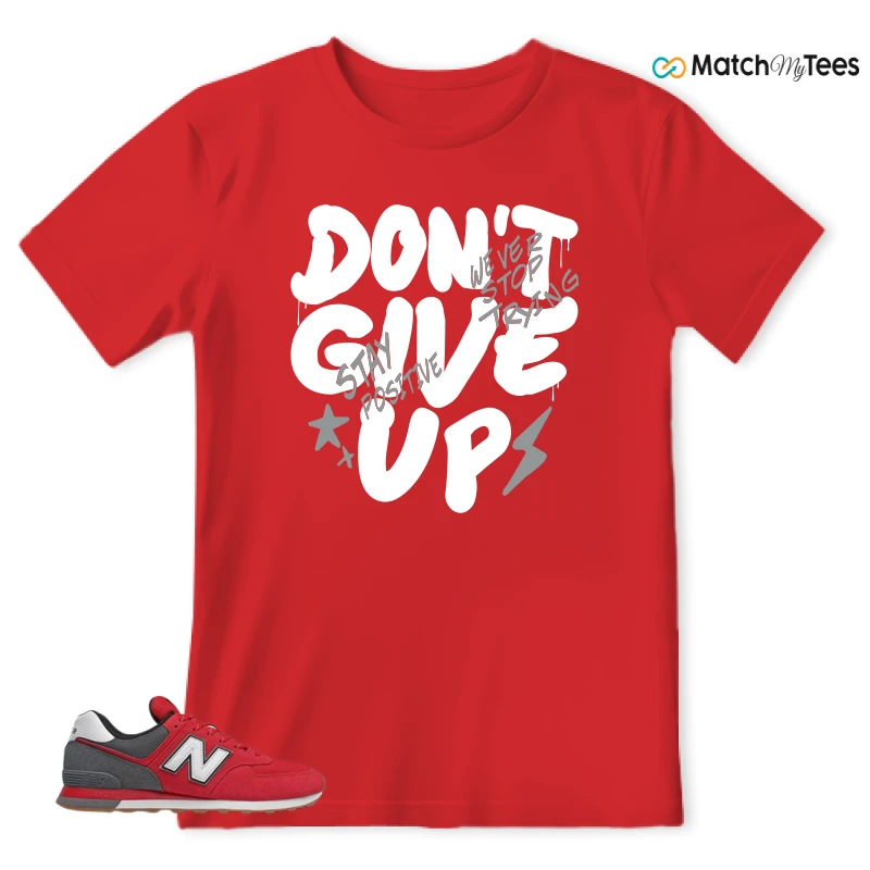 NEW BALANCE 574 RED LEAD SNEAKER Matching Tees t-shirt