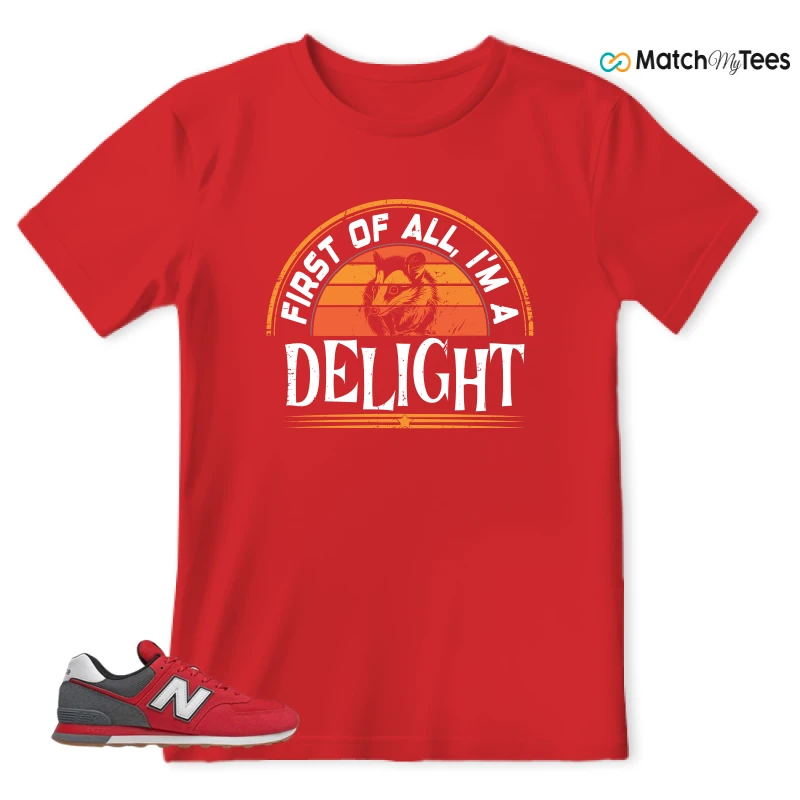 NEW BALANCE 574 RED LEAD SNEAKER Matching Tees t-shirt