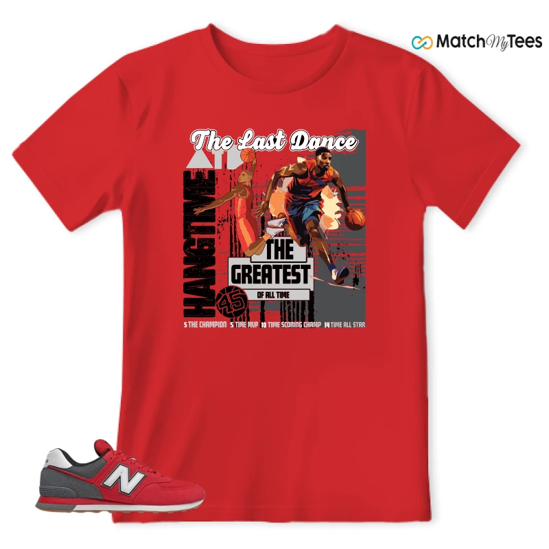 NEW BALANCE 574 RED LEAD SNEAKER Matching Tees t-shirt