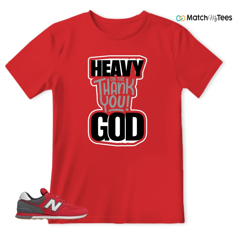 NEW BALANCE 574 RED LEAD SNEAKER Matching Tees t-shirt