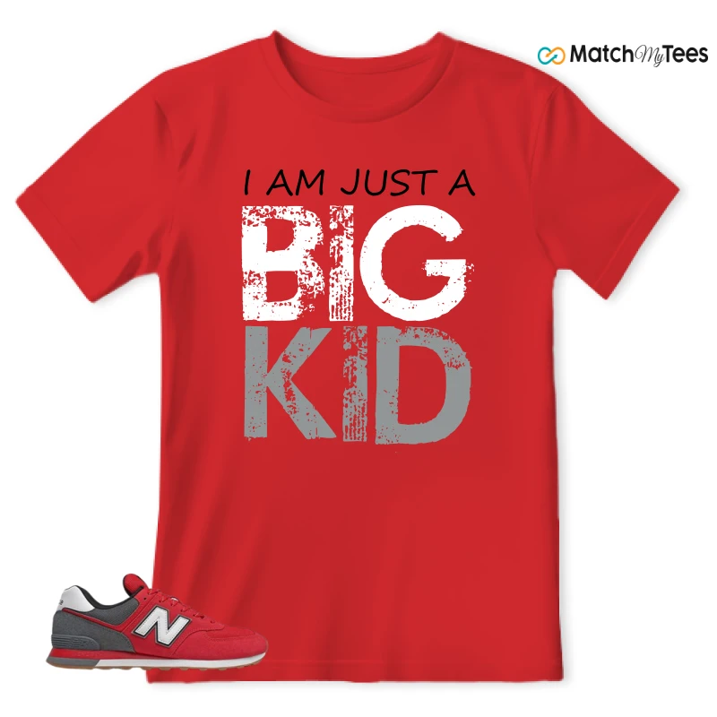 NEW BALANCE 574 RED LEAD SNEAKER Matching Tees t-shirt