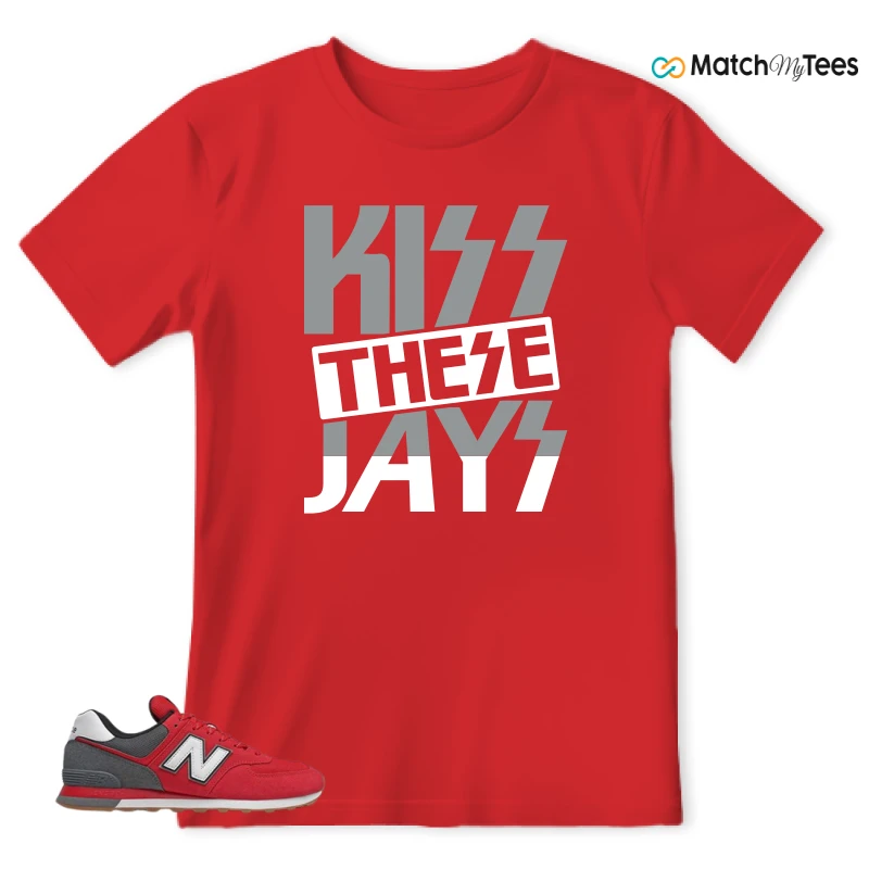 NEW BALANCE 574 RED LEAD SNEAKER Matching Tees t-shirt