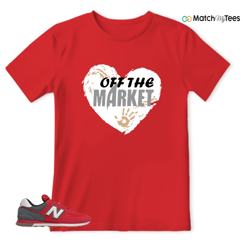 NEW BALANCE 574 RED LEAD SNEAKER Matching Tees t-shirt