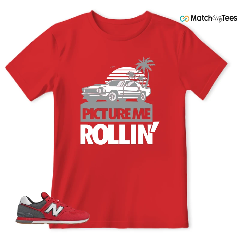 NEW BALANCE 574 RED LEAD SNEAKER Matching Tees t-shirt