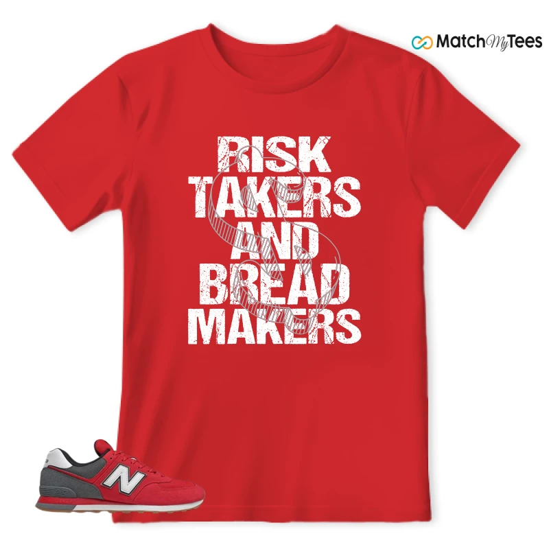 NEW BALANCE 574 RED LEAD SNEAKER Matching Tees t-shirt