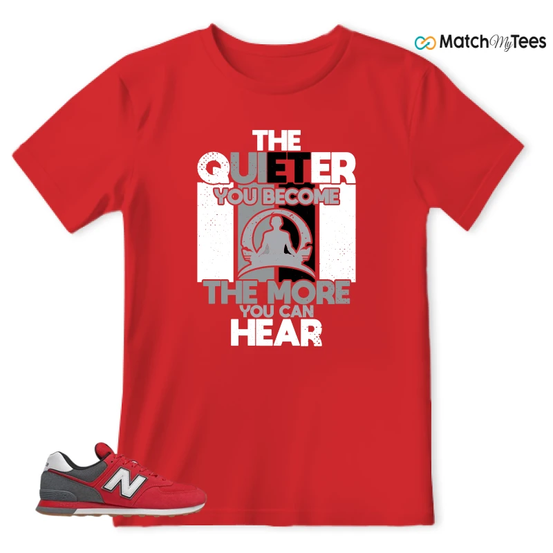 NEW BALANCE 574 RED LEAD SNEAKER Matching Tees t-shirt
