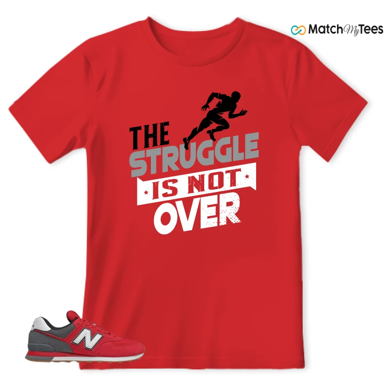 NEW BALANCE 574 RED LEAD SNEAKER Matching Tees t-shirt