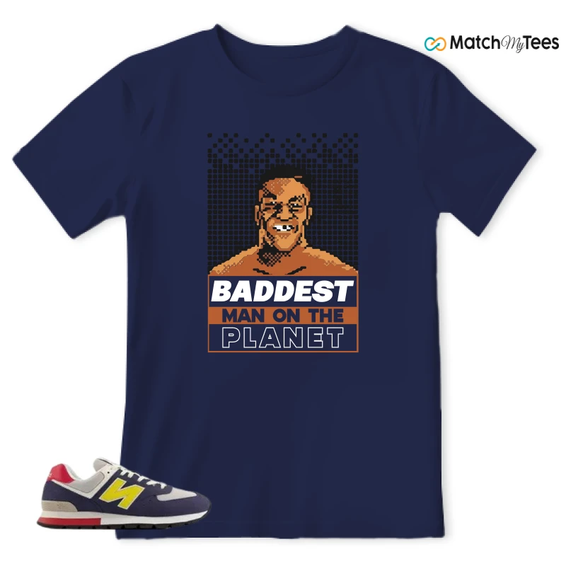 NEW BALANCE 574 RUGGED BLUE YELLOW SNEAKER Matching Tees t-shirt