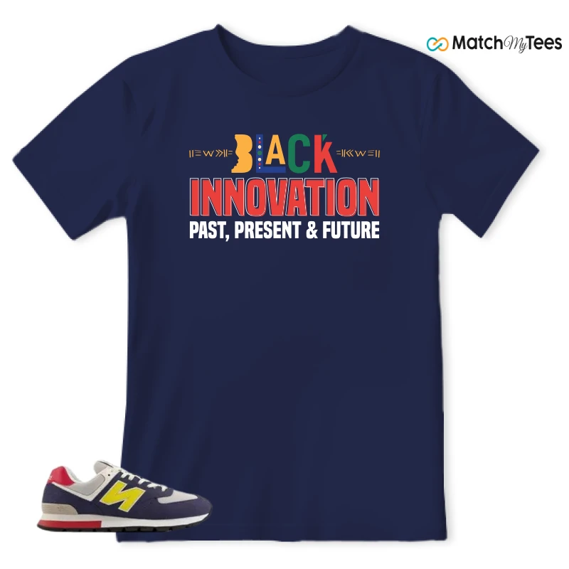 NEW BALANCE 574 RUGGED BLUE YELLOW SNEAKER Matching Tees t-shirt