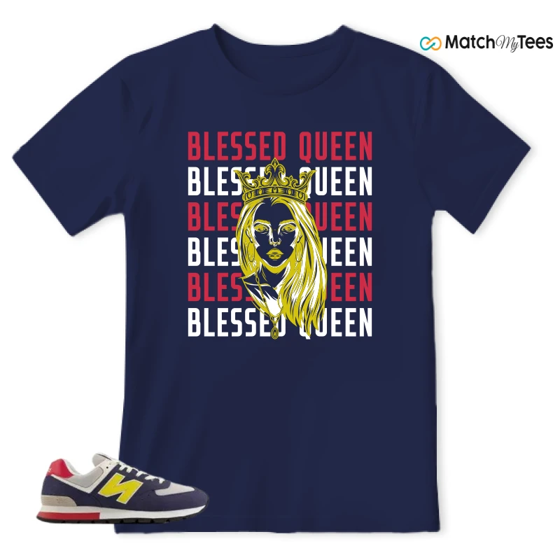 NEW BALANCE 574 RUGGED BLUE YELLOW SNEAKER Matching Tees t-shirt