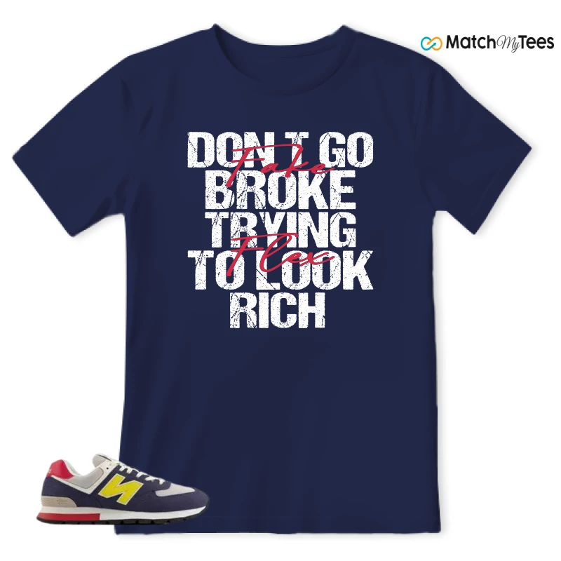 NEW BALANCE 574 RUGGED BLUE YELLOW SNEAKER Matching Tees t-shirt