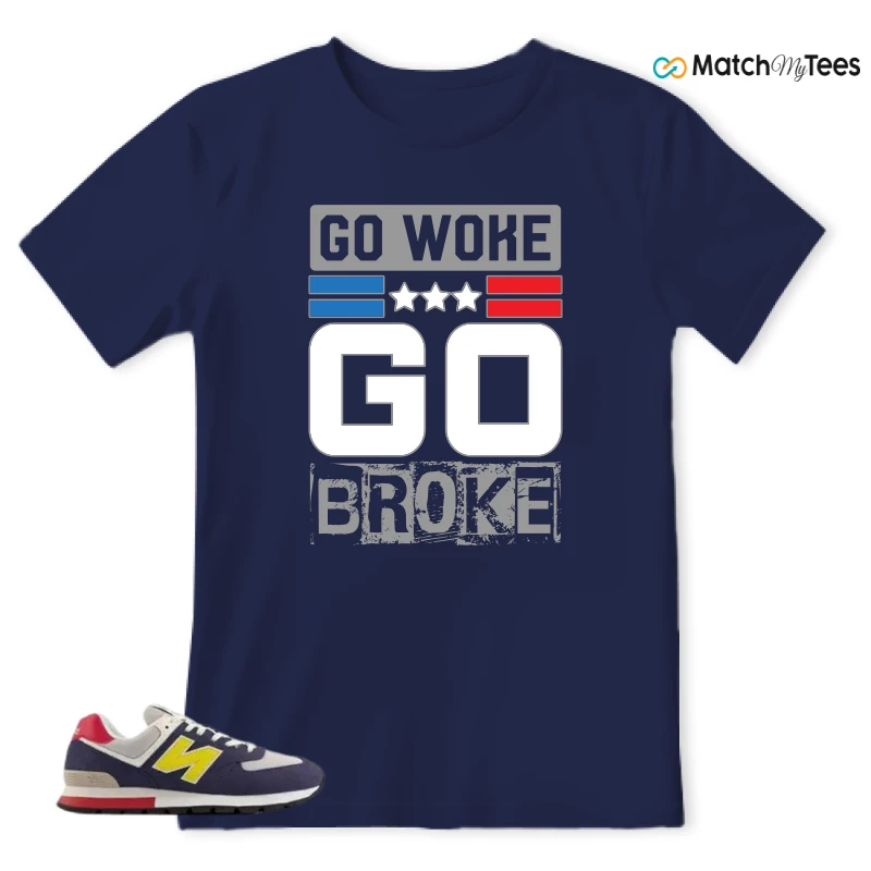 NEW BALANCE 574 RUGGED BLUE YELLOW SNEAKER Matching Tees t-shirt